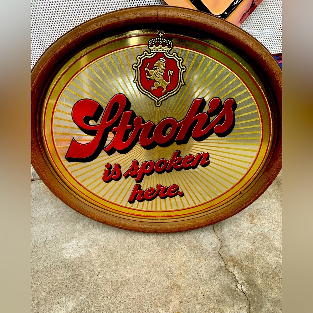 Strohs bar mirror super nice